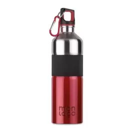 GOURDE ACIER PERSONNALISABLE AVEC GRIP 750 ML 'MOOVO'
