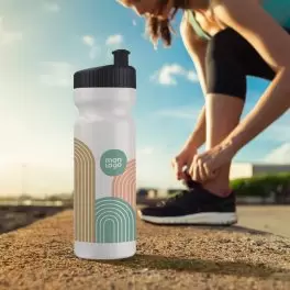 GOURDE DE SPORT PERSONNALISÉE 750ML OPAQUE BLANC 'TRAIL'