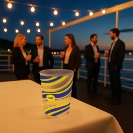 GOBELET RÉUTILISABLE PERSONNALISABLE QUADRI 15 CL 'CUP'