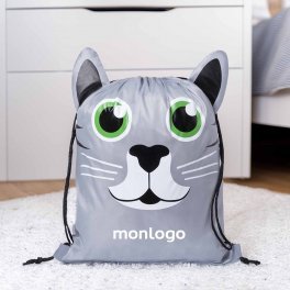 SAC À DOS PUBLICITAIRE ENFANT AUX MOTIFS ANIMAUX 'YOUPI'