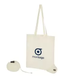 SAC SHOPPING PUBLICITAIRE PLIABLE EN COTON 100G/M² 'BRAVEL'