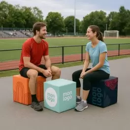 POUF PERSONNALISÉ CUBE MOUSSE 'CUBIQUE'