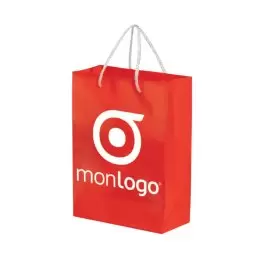 SAC PAPIER COLORE PUBLICITAIRE ANSES CORDELETTES 'YARA' 30X40X12 CM