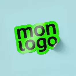 STICKER FLUO PERSONNALISE A LA FORME 'KLISTER FLUO'