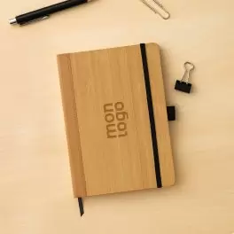 CARNET PERSONNALISABLE A5 EN BAMBOU 'WHAM'