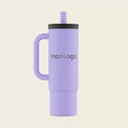 MUG 800 ML PERSONNALISABLE 'STRAW CUP 24BOTTLES'