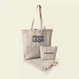 SET DE PLAGE FOUTA SAC PERSONNALISABLE 'SUNLIGHT'
