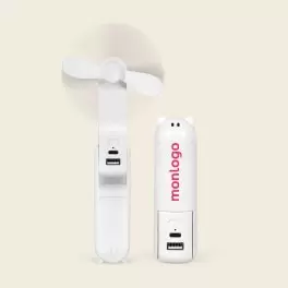 VENTILATEUR BATTERIE PLIABLE PERSONNALISE 'GLATO'