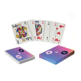 Jeu de 55 cartes personnalisé dos et étui - Poker et Bridge