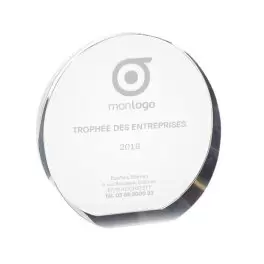 TROPHÉE PERSONNALISÉ ROND 'AWARD' AVEC GRAVURE