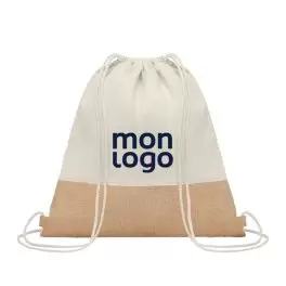 SAC A DOS COTON/JUTE PUBLICITAIRE 'SANDINO'