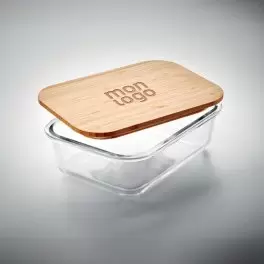 LUNCH BOX PERSONNALISÉE EN VERRE ET BAMBOU 'BUCATI GLASS'