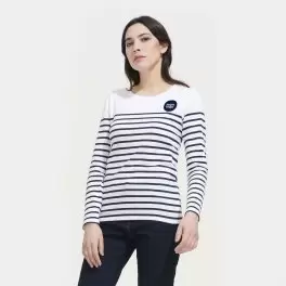 TEE SHIRT PERSONNALISÉ RAYÉ FEMME 'MATELOT'