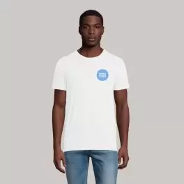 TEE SHIRT PUBLICITAIRE HOMME BLANC ORIGINE FRANCE ATF® 'LEON'