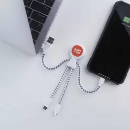EXPRESS 72H CÂBLE DE CHARGE BIODÉGRADABLE PUBLICITAIRE XOOPAR® 'MR BIO' 