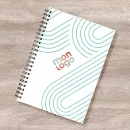 CARNET PERSONNALISÉ A4 À SPIRALES SUR MESURE 'MYNOTE'