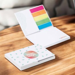 BLOC NOTES PERSONNALISÉ AVEC MARQUE PAGES DE COULEUR 'JONAX'