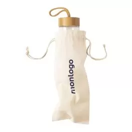 SAC BOUTEILLE PERSONNALISÉ EN COTON 100 G/M2 'VINO'