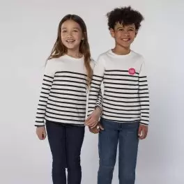 TEE SHIRT PERSONNALISÉ RAYÉ ENFANT 'MATELOT'