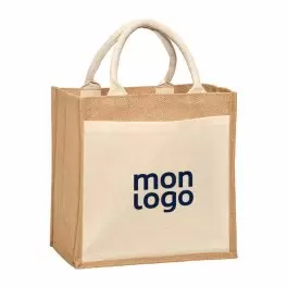 SAC PERSONNALISABLE EN JUTE ET COTON 'LIPOVAC'