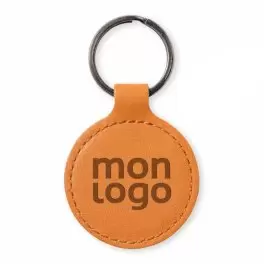 PORTE CLES PERSONNALISE ROND 'LEATO'
