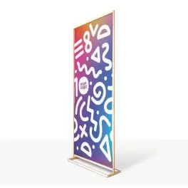 BANNER PUBLICITAIRE EN BOIS 'REKO'