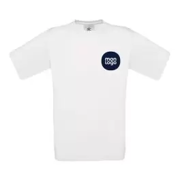 TEE SHIRT ENFANT BLANC PUBLICITAIRE B&C 'PALTO 145G'