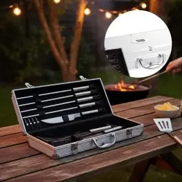 SET BARBECUE 12 USTENSILES PERSONNALISABLES 'MOOREA'