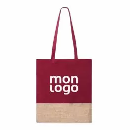 TOTE BAG AVEC JUTE PERSONNALISABLE 'KIRJA'