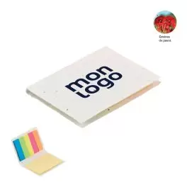 BLOC MEMOS ET MARQUE PAGES PERSONNALISABLE 'AMAPOLA'