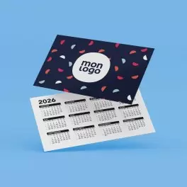 CALENDRIER PERSONNALISÉ CARTE DE VISITE 'PEQUENIO'