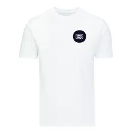 TEE SHIRT PERSONNALISÉ BLANC MIXTE BIO MANTIS® 'CANDIDE'