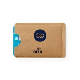 PORTE CARTE PERSONNALISÉ ANTI RFID PAPIER RECYCLÉ 'SMARTCARDI'