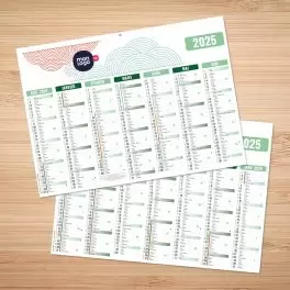 CALENDRIER BANCAIRE PERSONNALISABLE SOUPLE 'CALENSO'