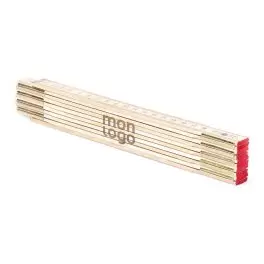 MÈTRE PLIANT PERSONNALISABLE EN BOIS 'MINESURA' 2M