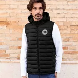 BODYWARMER PERSONNALISABLE A CAPUCHE RPET 'SANBEL' 