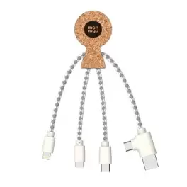 EXPRESS 72H CÂBLE DE CHARGE BIODÉGRADABLE PUBLICITAIRE XOOPAR® 'MR BIO' 