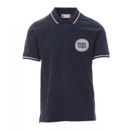 POLO PERSONNALISABLE MIXTE TRICOLORE 'FRANCIA'