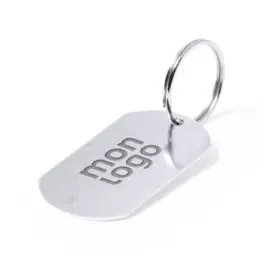 PORTE CLÉS PUBLICITAIRE EN ALUMINIUM RECYCLÉ 'PLAKI'