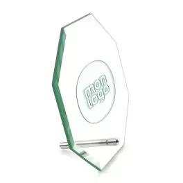 PLAQUE TROPHÉE PERSONNALISÉE EN VERRE 'VICKY' 
