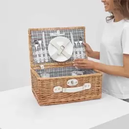 PANIER PIQUE NIQUE PERSONNALISÉ POUR 2 PERSONNES 'VIVI'