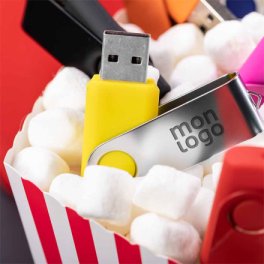 Clé USB publicitaire Joe 1 GO blanc - Cadeaux Et Hightech