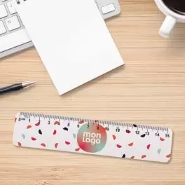 RÈGLE BLANCHE SOUPLE PERSONNALISABLE DE 15CM 'REGLAS'