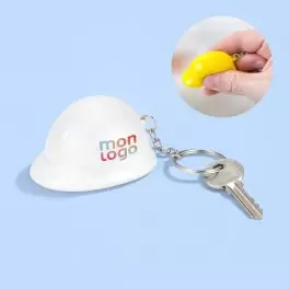 PORTE CLES PERSONNALISABLE ANTI STRESS CASQUE 'KASKI'
