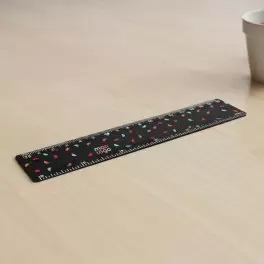 RÈGLE PERSONNALISÉE EN PLASTIQUE RIGIDE 15 CM 'RULER'