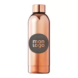BOUTEILLE PERSONNALISABLE ACIER CUIVRE 800 ML 'KOBERRA'