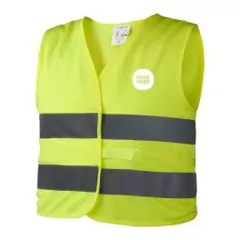 GILET DE SECURITE PERSONNALISABLE ENFANT 'FLUOSECU'