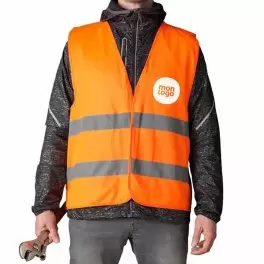 GILET DE SECURITE PERSONNALISABLE ADULTE 'FLUOSECU'
