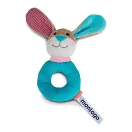 PELUCHE PERSONNALISABLE LAPIN HOCHET 'JANES'