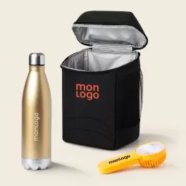 SET SAC BOUTEILLE ET VENTILATEUR PERSONNALISABLE 'PRAUTEC'